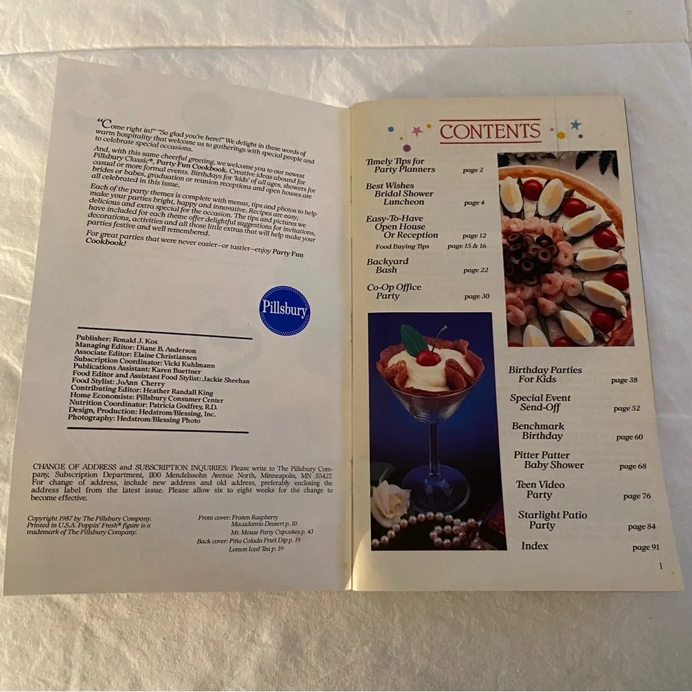 Vintage Party Fun Cookbook